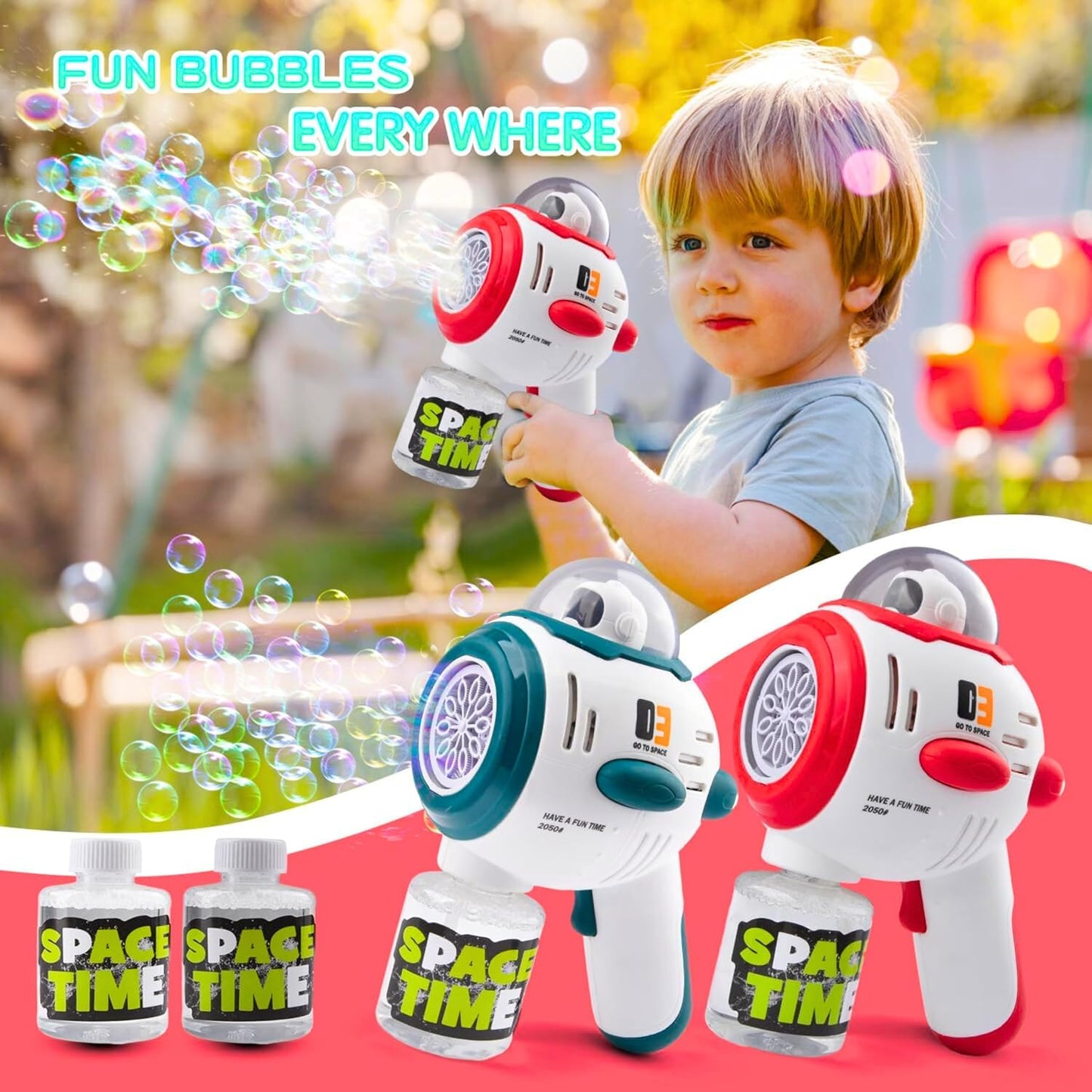 Space Machine Electric Bubble Launcher