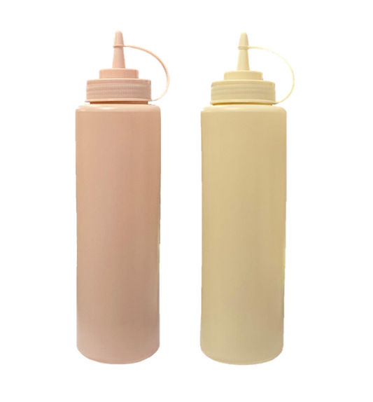 Large Plastic Restaurant Sauce Bottle 1000Ml Ketchup Mayonnaise Mustard Dispenser