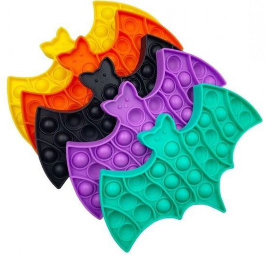 Bat Halloween Pop It Fidget Sensory Toy - Assorted Colours