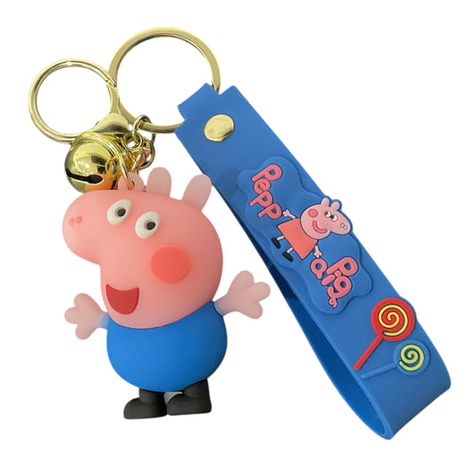 Peppa Pig George 3D Silicone Keychain Keyring Pendant