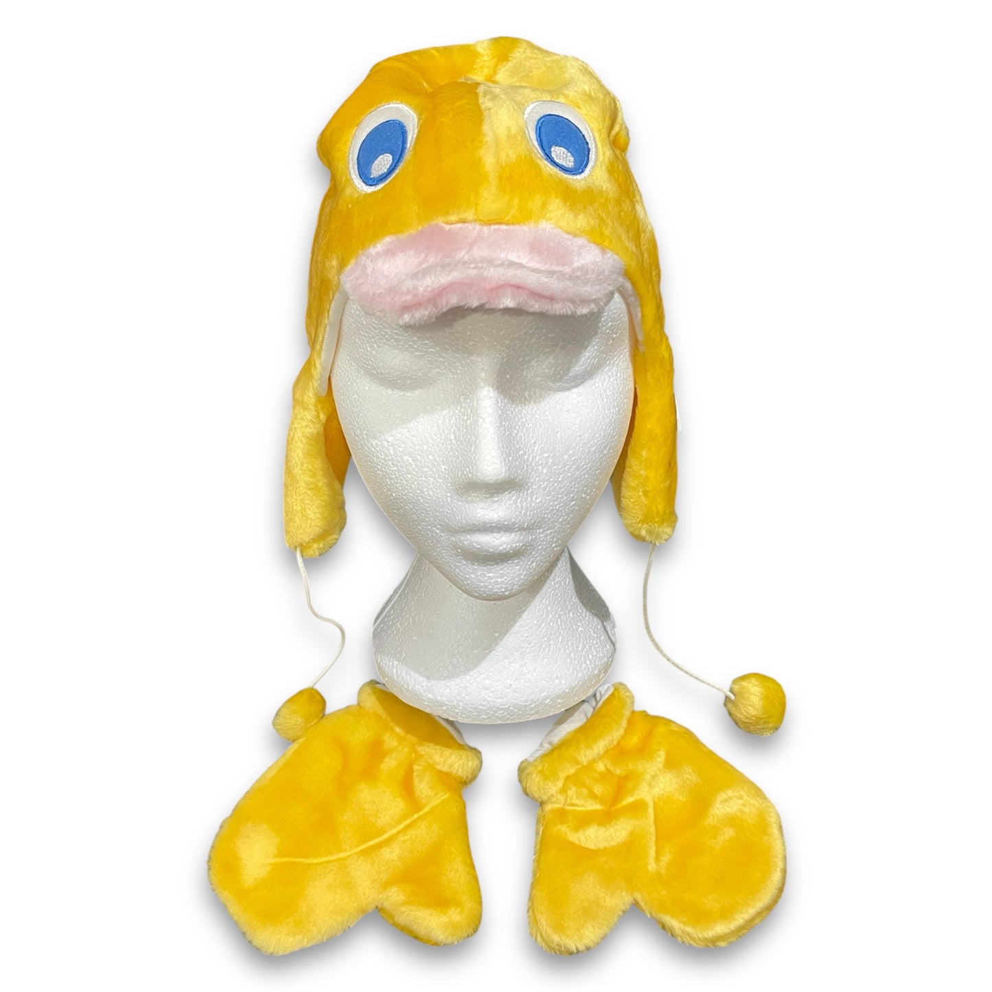 Kids Soft Hat & Mittens Set Cuddly Creatures - Yellow Duckling