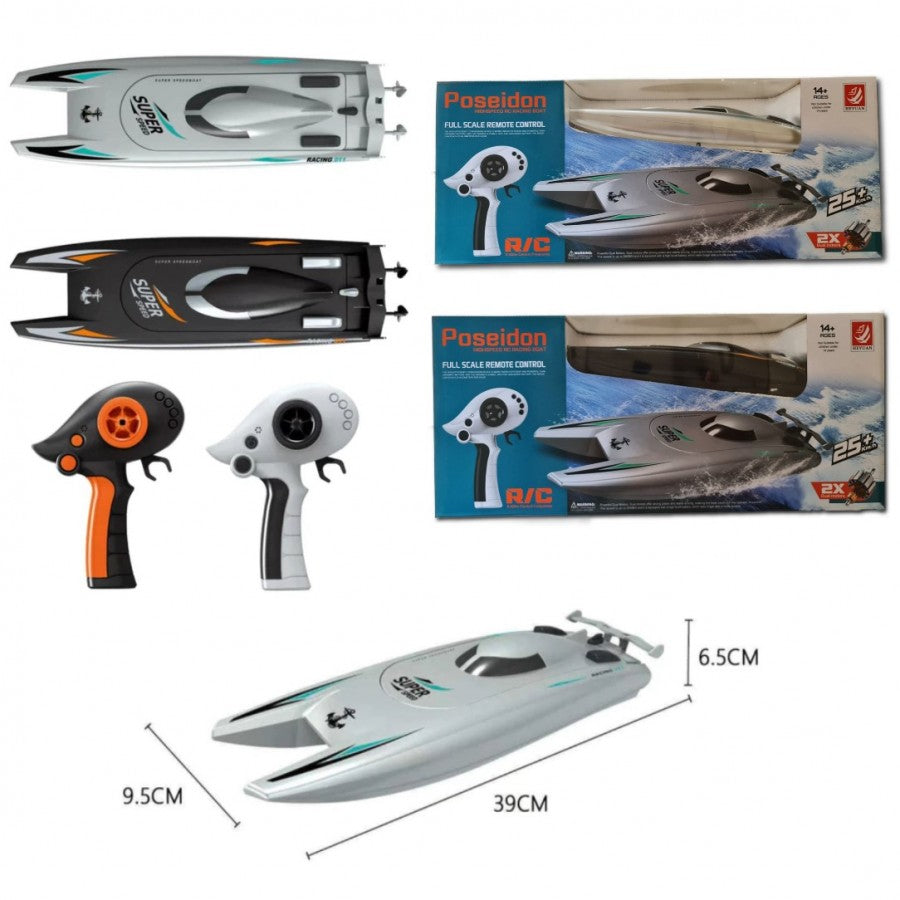 R/C Racing Boat - 2 Colours Assorted