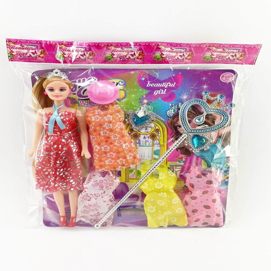 Barbie Style Doll with Outfits and Accessories