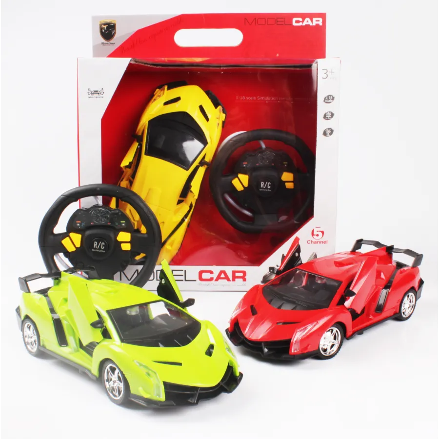 Remote Control Car 1.18  5CH Alloy Car Racing Games for Boys