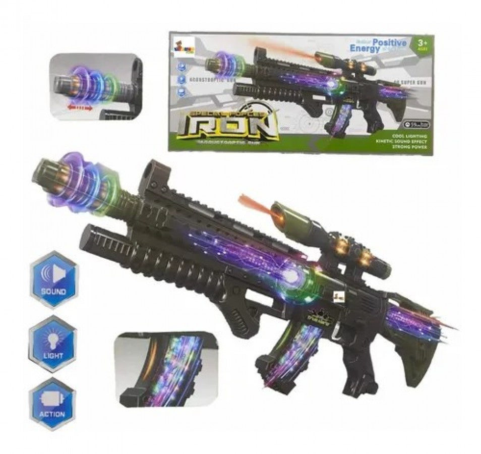 Light Up Special Forces Gun Black