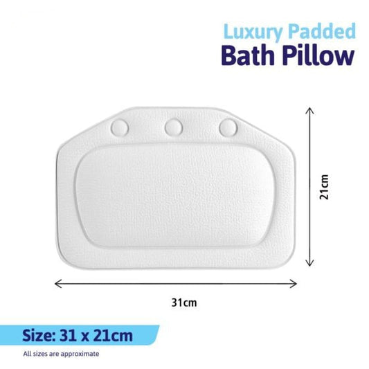 Non Slip Comfort Bath Pillow Cushion 31 x 21cm 8911
