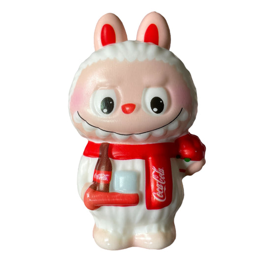 Labubu Style Limited Edition Coca Cola Squishy Stress Anxiety Relief Fidget Squish Toy - All White