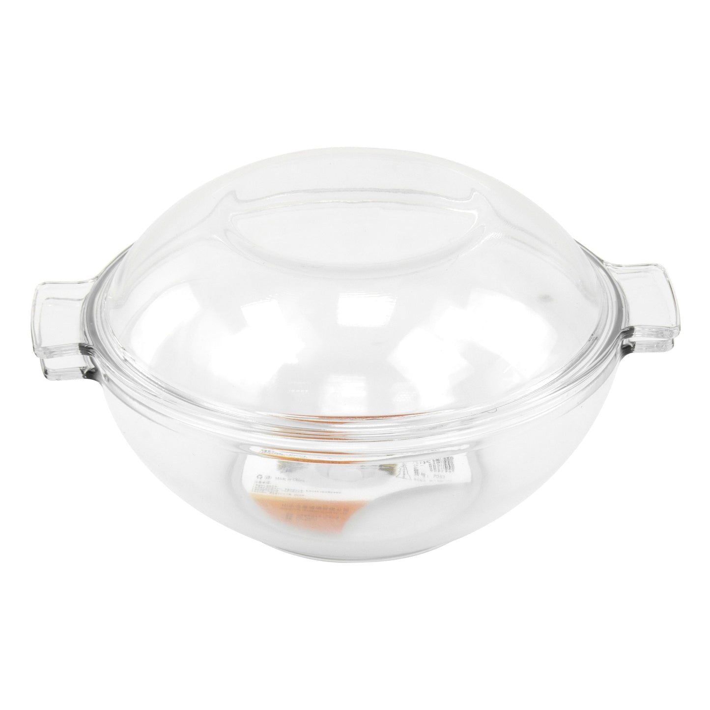 Durane Tempered Glass Dough Bowl With Lid And Handles 1.3L (Parcel Plus Rate)