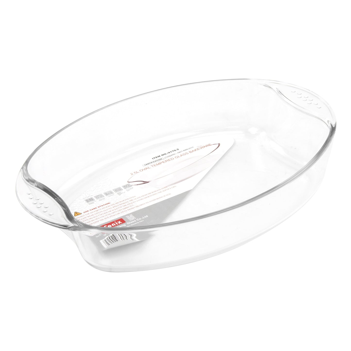 Durane Oval Tempered Glass Oven Casserole Baking Dish 2.5L / 34.5 X 24 X 6.5Cm (Parcel Plus Rate)