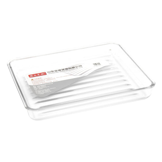 Tempered Glass Ribbed Roaster Cooking Bakeware Tray Cooking Dish 3 Litre 8969