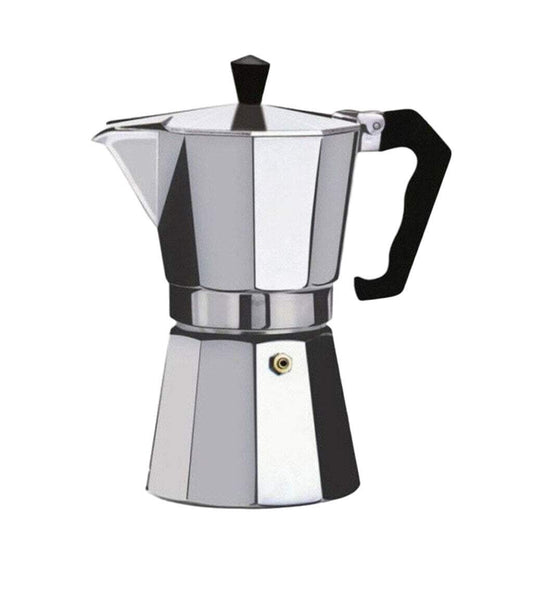 Octagonal Aluminum Mocha Coffee Maker 9 Cup (450ml) 11cm x 20cm Approx 8985