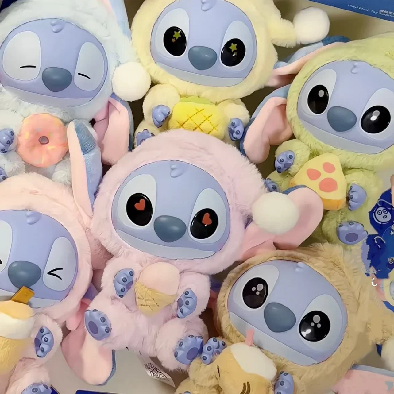 Stitch Miniso Eat, Sleep Series Vinyl Blind Box Pendant Toy Plush Doll