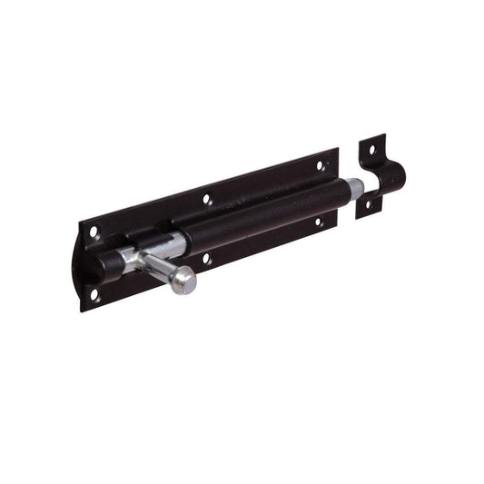 Iron Work 6'' Tower Bolt Black 1 Pack B2358