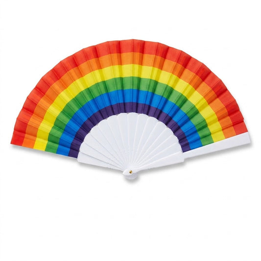 Rainbow Fan 7431 Folding Hand Fan – 24×3× Open, 50G, Compact Portable Design