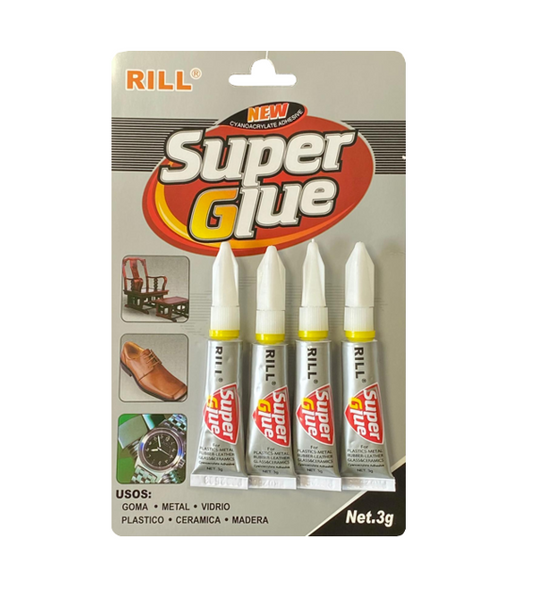 Rill Super Glue Liquid Pack Of 4 x 3G