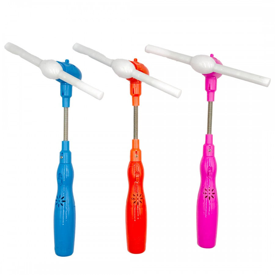 (X6) Light Up Spinning Toy 3 Colours Pack 6