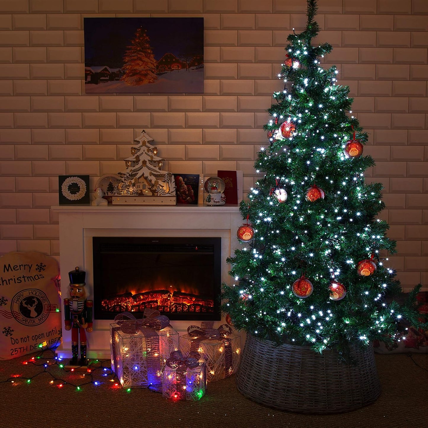 288 White LED Christmas Fairy String Chaser Lights