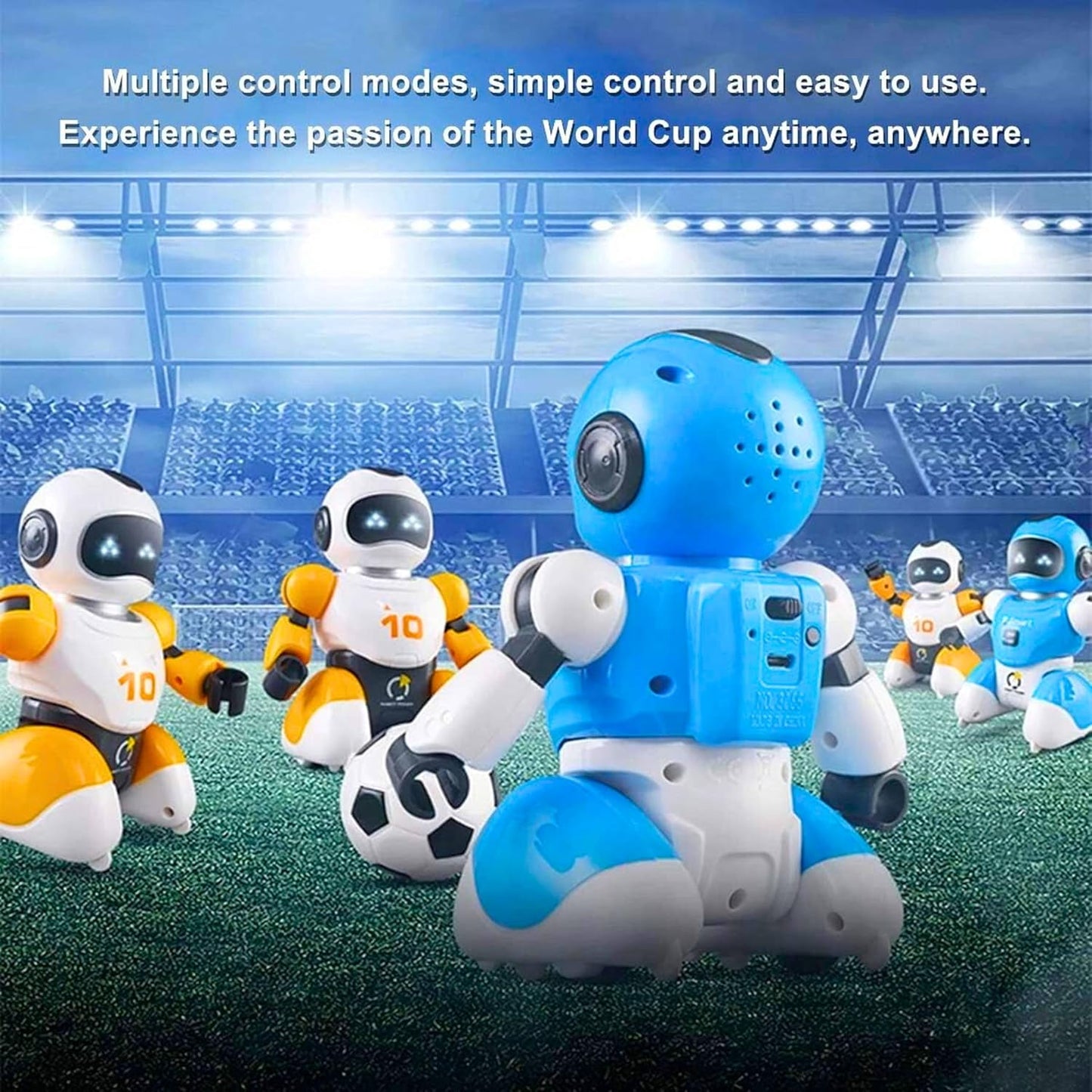 Remote Control Twin Pack Robot Soccer Game USB Rechargeable