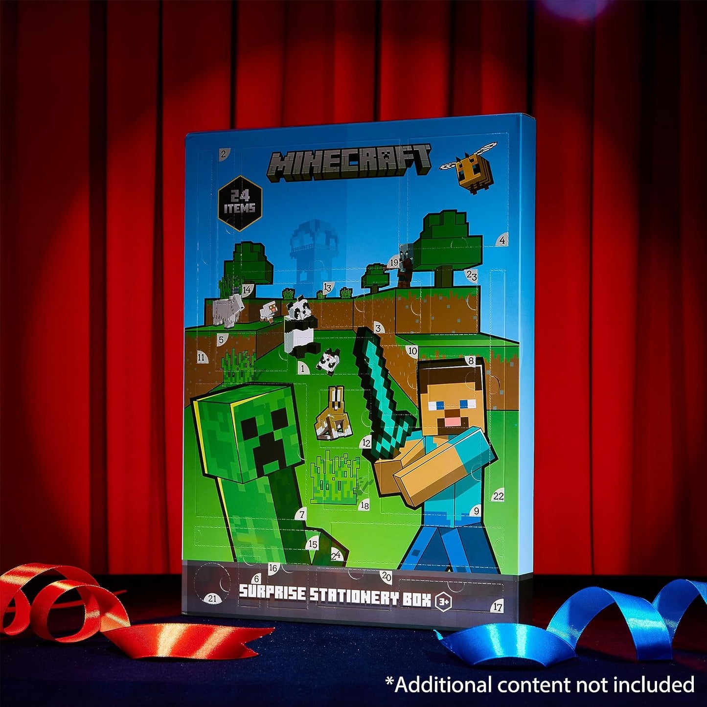 Minecraft Advent Calendar for Kids and Teenagers, Stationery, Notebooks, Stickers, Badges