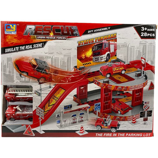 Rescue Fire Brigade Forces Set And Fire Station Toys