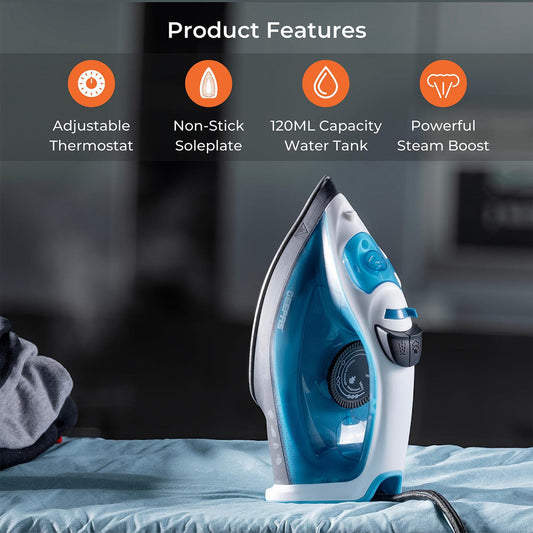 Clothes Steam Iron 1800W Blue