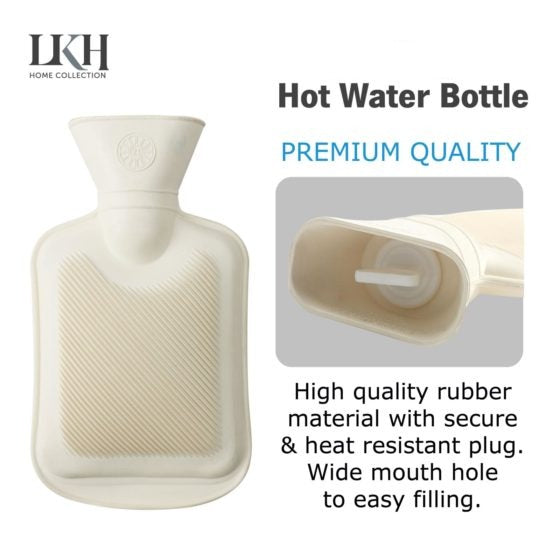 DGI Rubber Hot Water Bottle 1.0L 26 x 15cm 9250