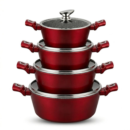 Sigma 4 – Piece Casserole Set With Lids, Copper, 18 – 20
