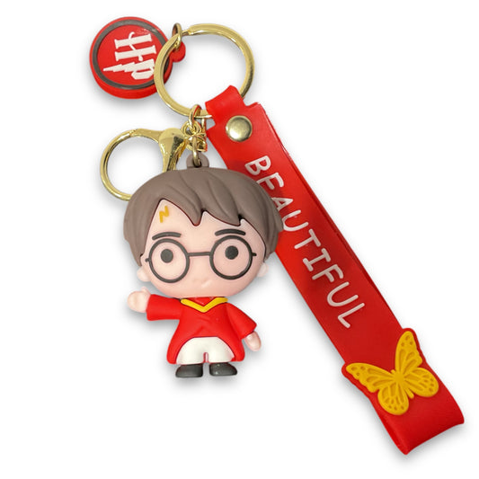 Harry Potter Style Red 3D Silicone Keychain Keyring Pendant
