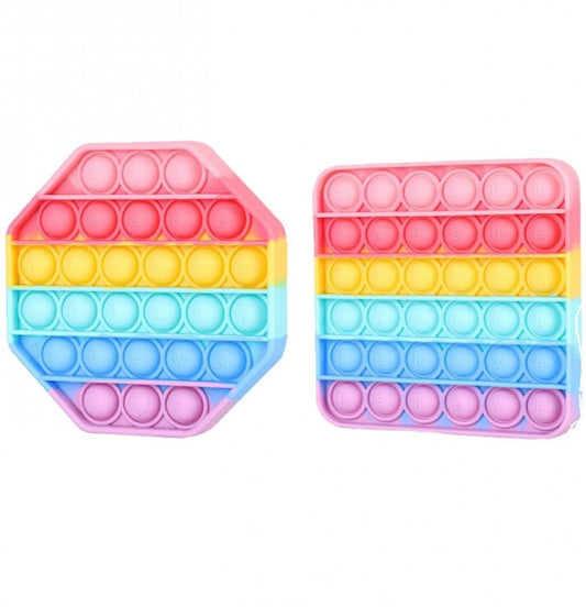 14 Cm Poppit Square &Amp; Octagon Pastel