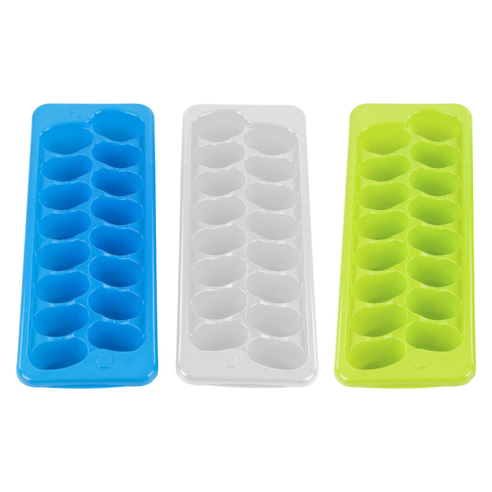 Plastic Ice Cube Tray Mould 29 X 12 X 5Cm Assorted Colours