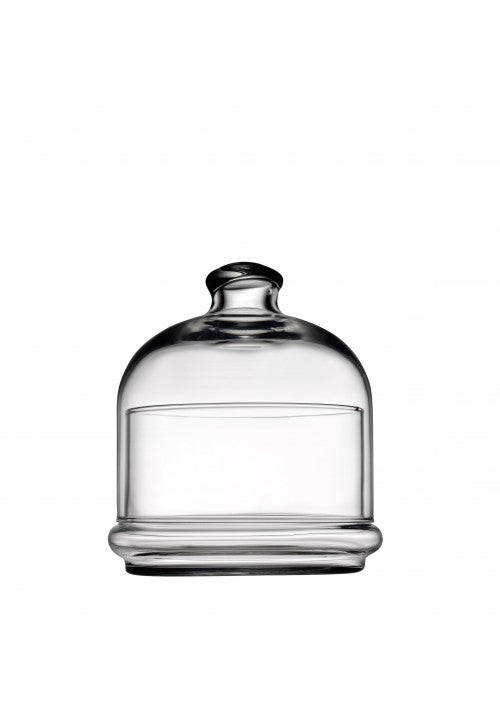 Pb Glass Villa Patisserie Serving Bowl Butter Dish With Dome Medium 90Mm / 230Ml  (Parcel Plus