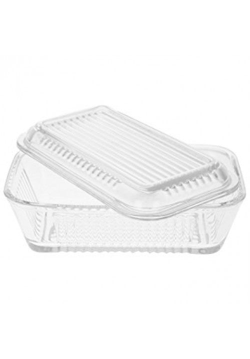 PB Frigo Clear Glass / Cheese Butter Dish 17 x 10 x 7 cm 97711 A
