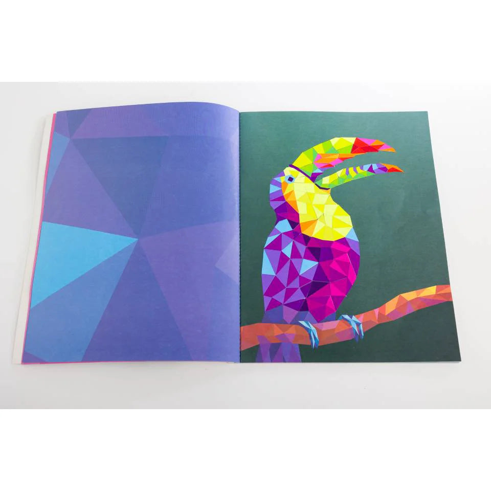 Neon Animals Jumbo Sticker Mosaic Book