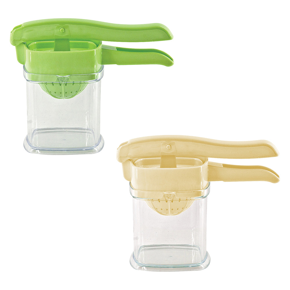 Plastic Manual Hand Press Lemon Orange Juice Squeezer Press 0.5L Assorted Colours Sq5279 /