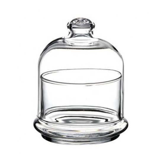 Pb Glass Villa Patisserie Serving Bowl Butter Dish With Dome Small 220Ml (Parcel Plus Rate)