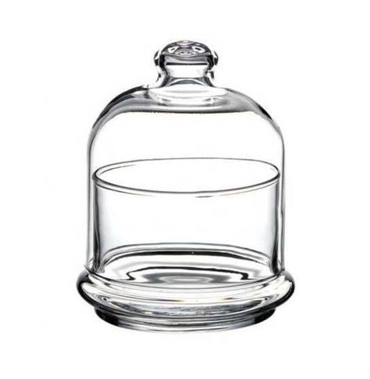 Pb Glass Villa Patisserie Serving Bowl Butter Dish With Dome Small 220Ml (Parcel Plus Rate)