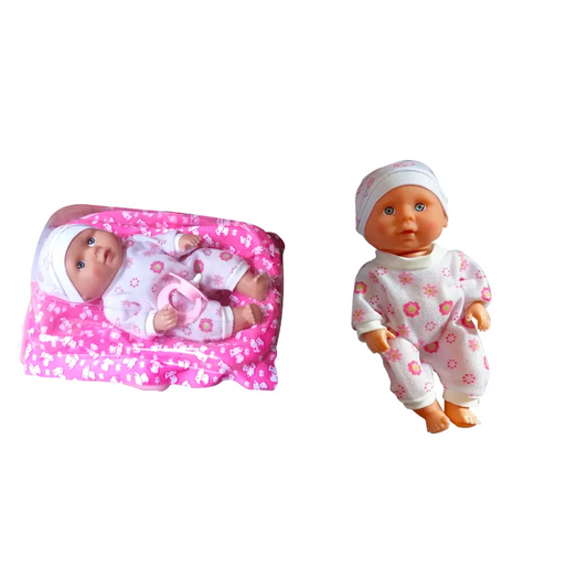 Baby Doll & Basket Set