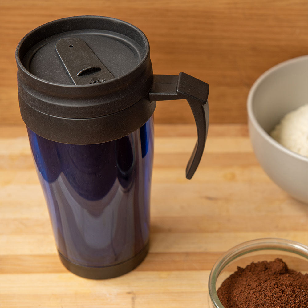 SQ Professional Car Coffee Tea Travel Mug with Handle 450ml Assorted Colours 0045 / 9995 A