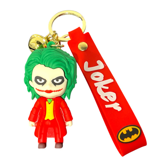 Joker Red 3D Silicone Keychain Keyring Pendant