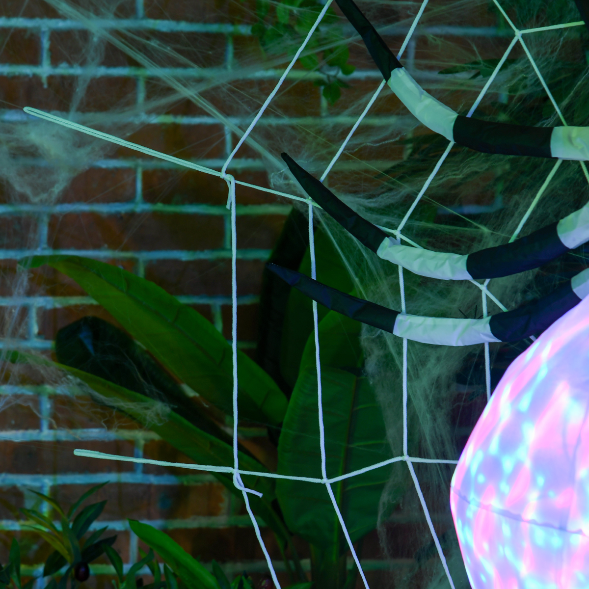 5FT Long Halloween Inflatable Spider Blow-Up Outdoor LED Garden Display