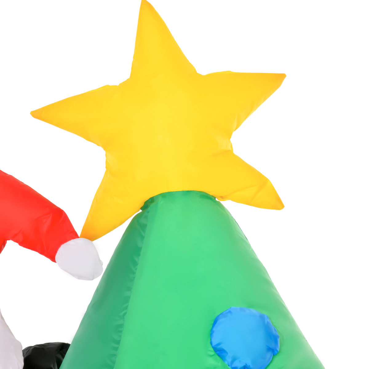 1.8m Inflatable Christmas Tree, LED Lighted with Santa Claus Dog Party Prop