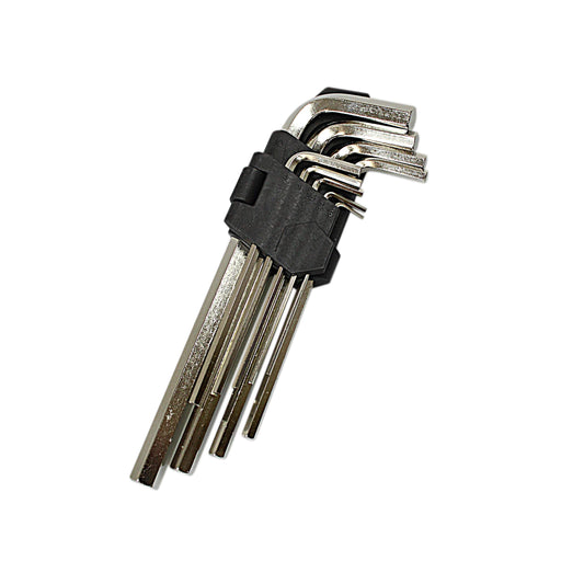 Cobra 9 Piece Large Metric Chrome Hex Ball End Allen Key Wrench Set 1.5-10mm 0591 A