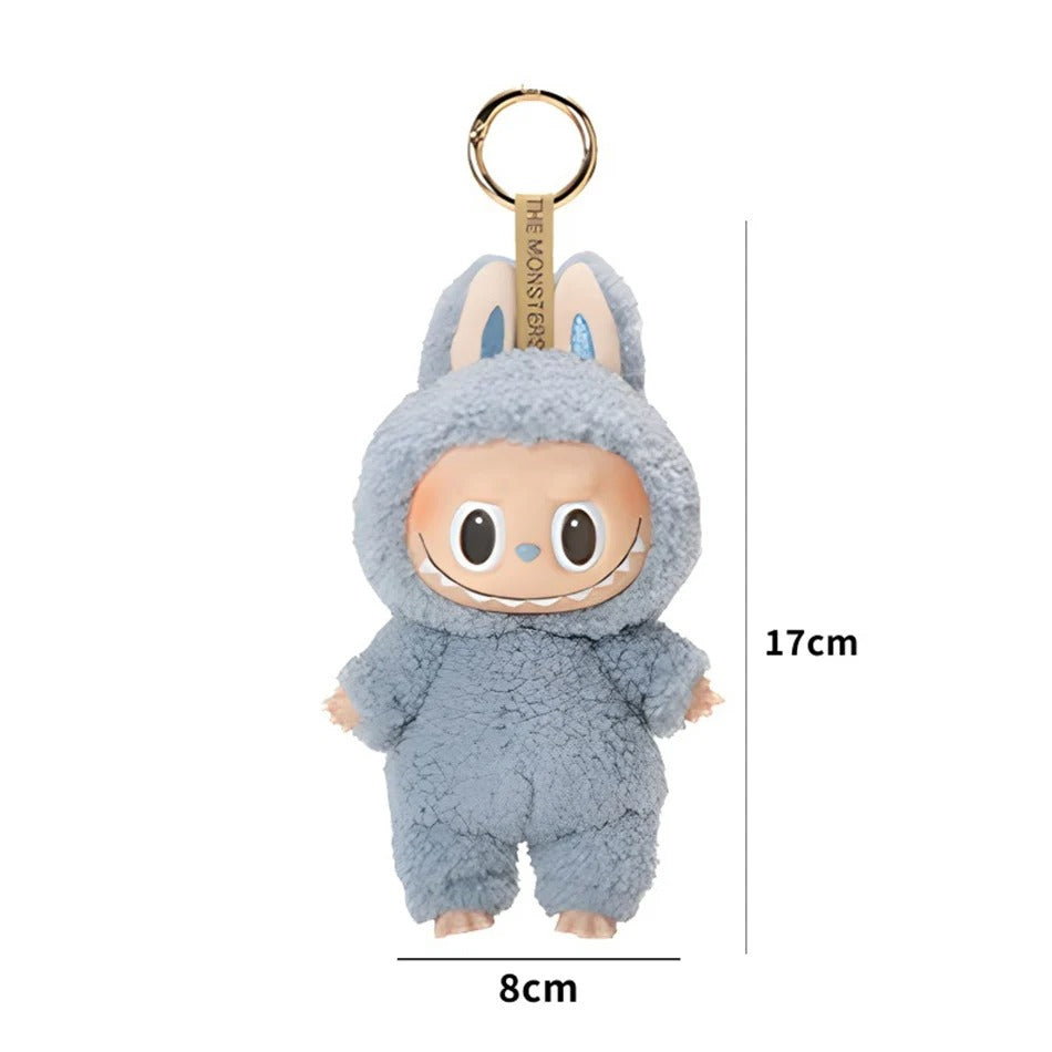 Labubu THE MONSTERS Purple Blue Zizi PopMart Style Keyring Keychain Stuffed Plush Toy Doll 17cm VIRAL