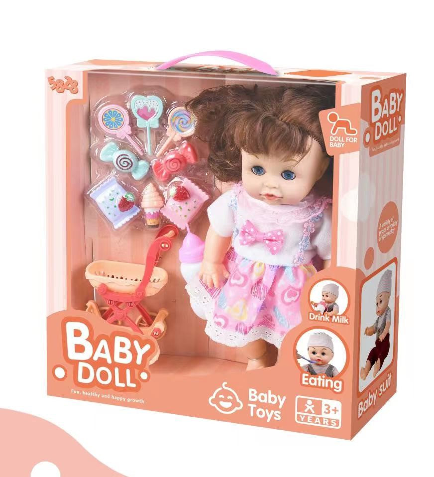 Pee Pee Baby Doll Set with Sounds