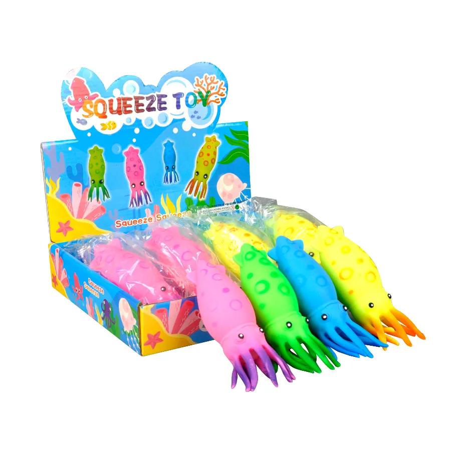 Squeezy Squid Sensory Toys | Squeezing Toys for Kids 12 Pieces – A189