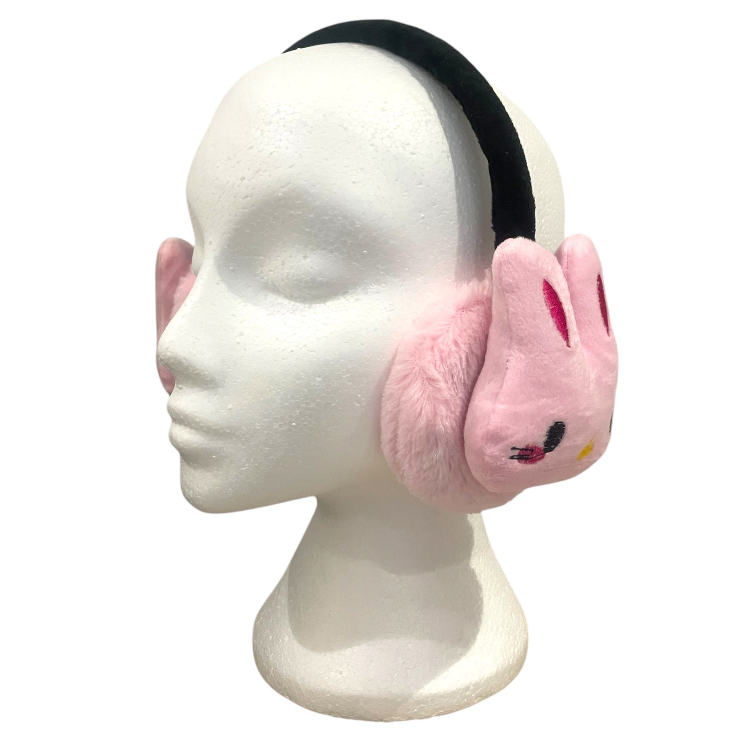 Kids Cute Fluffy Thermal EarMuffs Easter - Pink Bunny
