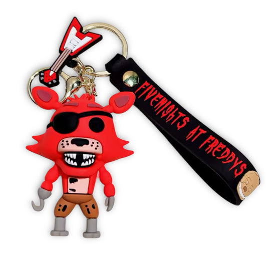 Five Nights At Freddy’s FNAF Foxy Style 3D Silicone Keychain Keyring Pendant