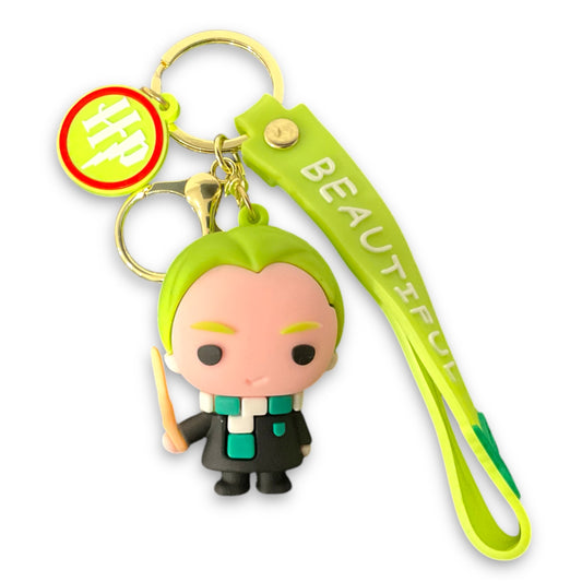 Harry Potter Style Draco Malfoy 3D Silicone Keychain Keyring Pendant