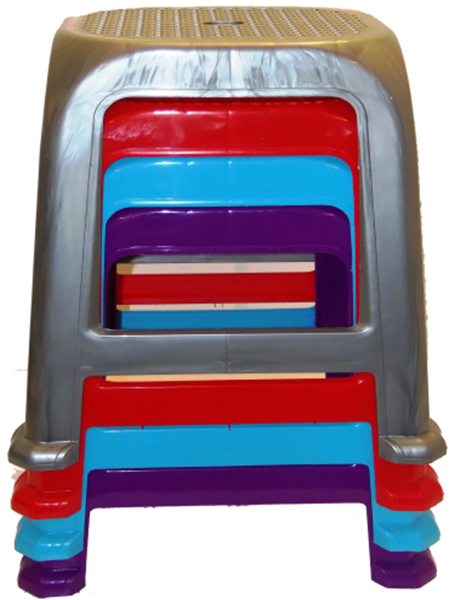Large Plastic Stool Magnum Assorted Colours