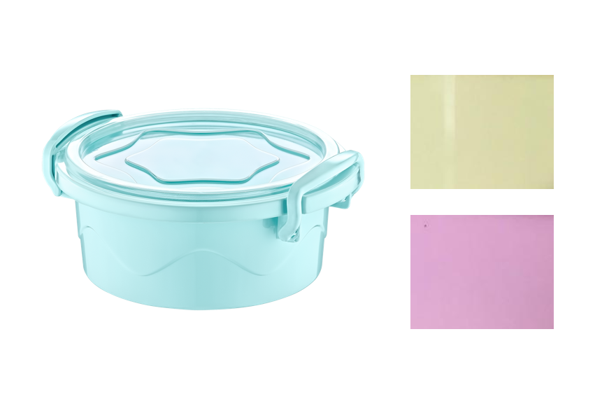 Mini Round Food Storage Container 300ml Assorted Colours AK241